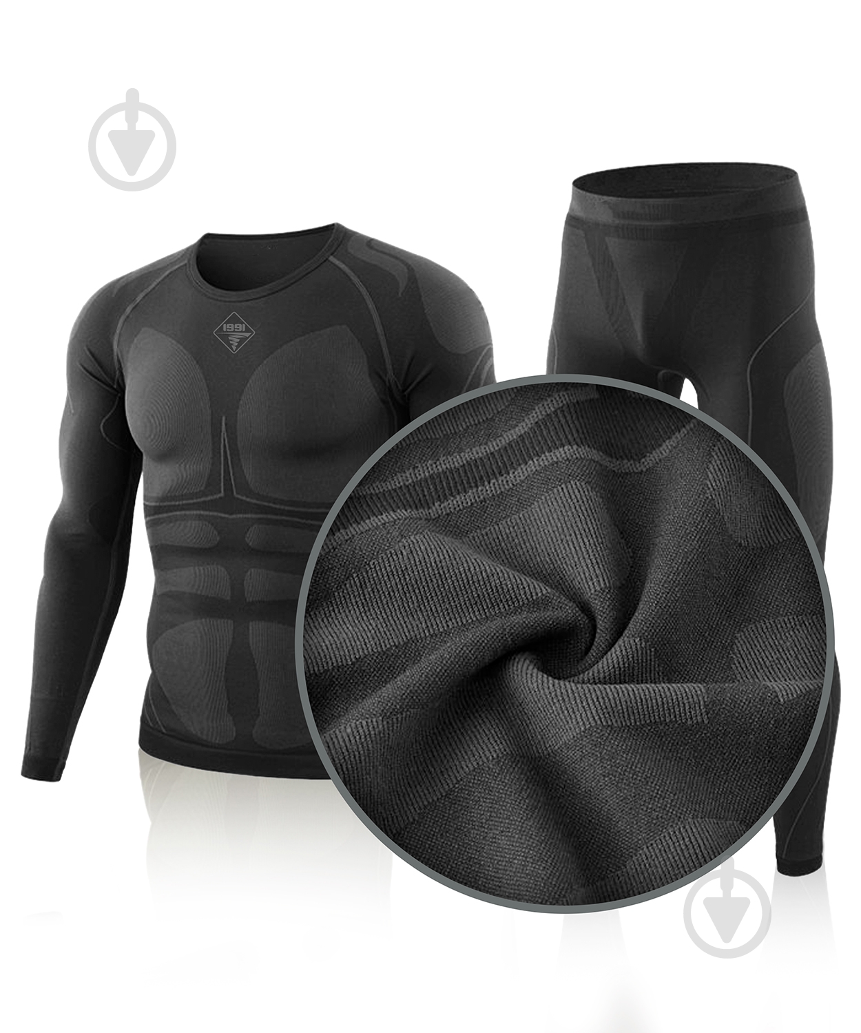 Термобелье 1991 ТМ бесшовная, комплект, 34123-JA-09-3-B-S р.S black - фото 3 Термобелье 1991 ТМ бесшовная, комплект, 34123-JA-09-3-B-S р.S black - фото 3