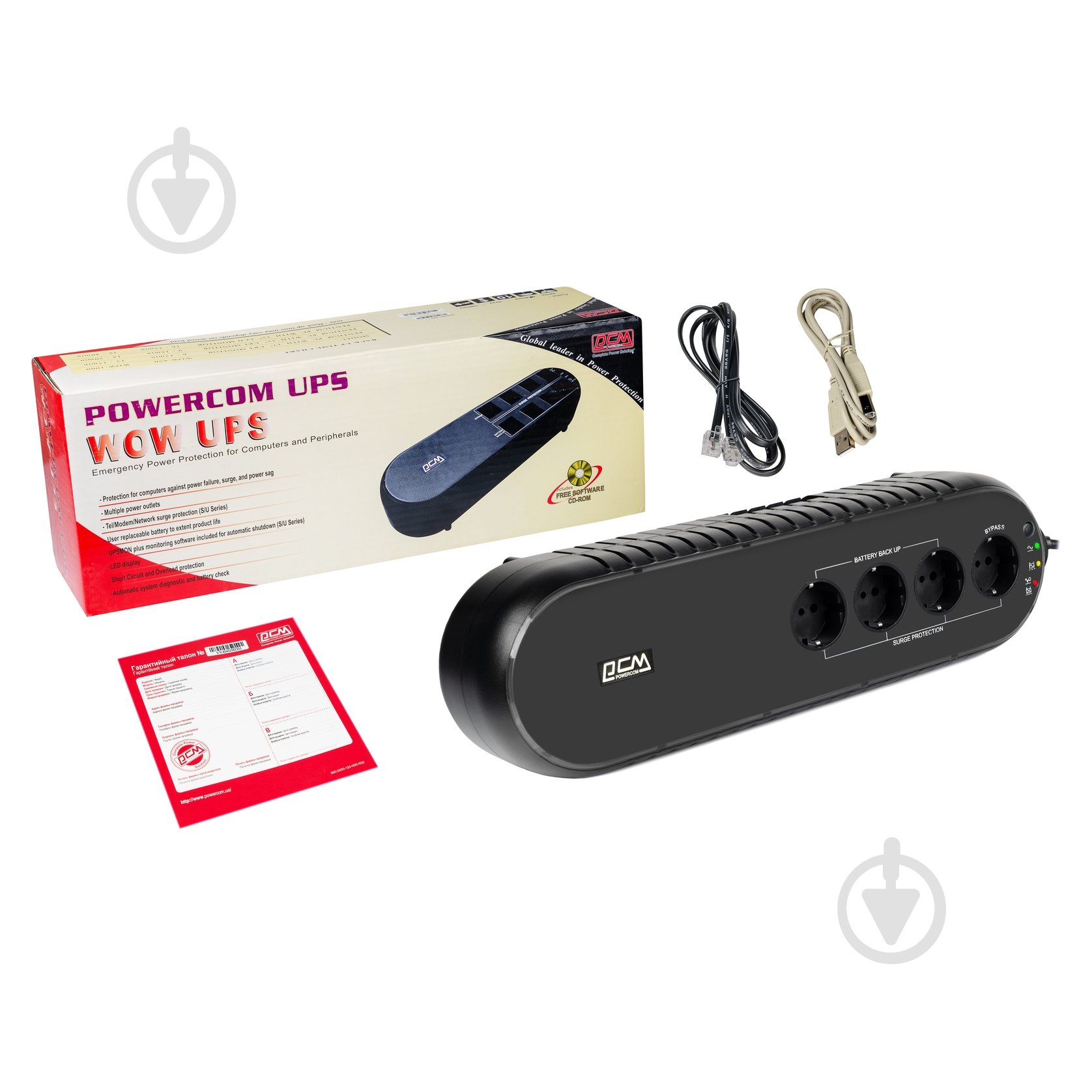 Источник бесперебойного питания (ИБП) Powercom WOW-1K0A-8G0-0011 - фото 6 Источник бесперебойного питания (ИБП) Powercom WOW-1K0A-8G0-0011 - фото 6