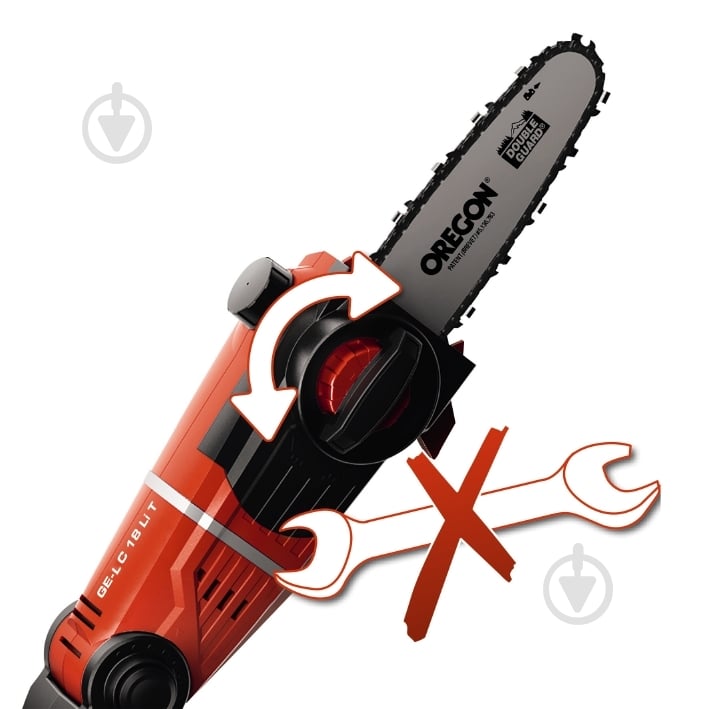 Телескопічний кущоріз Einhell X-Change GE-LC 18 Li T-Solo 3410810 - фото 20
