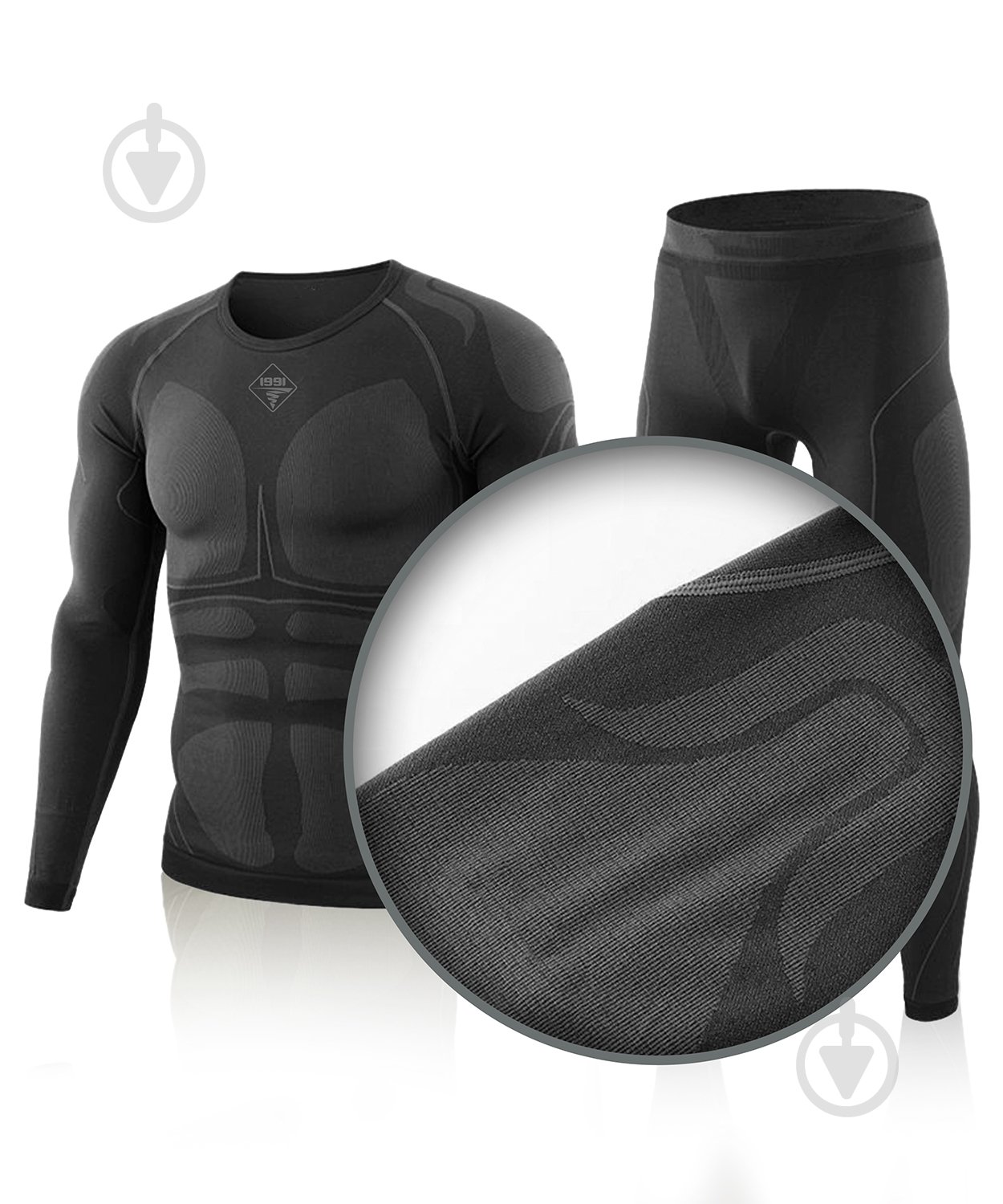 Термобелье 1991 ТМ бесшовная, комплект, 34123-JA-09-3-B-3XL р.3XL black - фото 5 Термобелье 1991 ТМ бесшовная, комплект, 34123-JA-09-3-B-3XL р.3XL black - фото 5