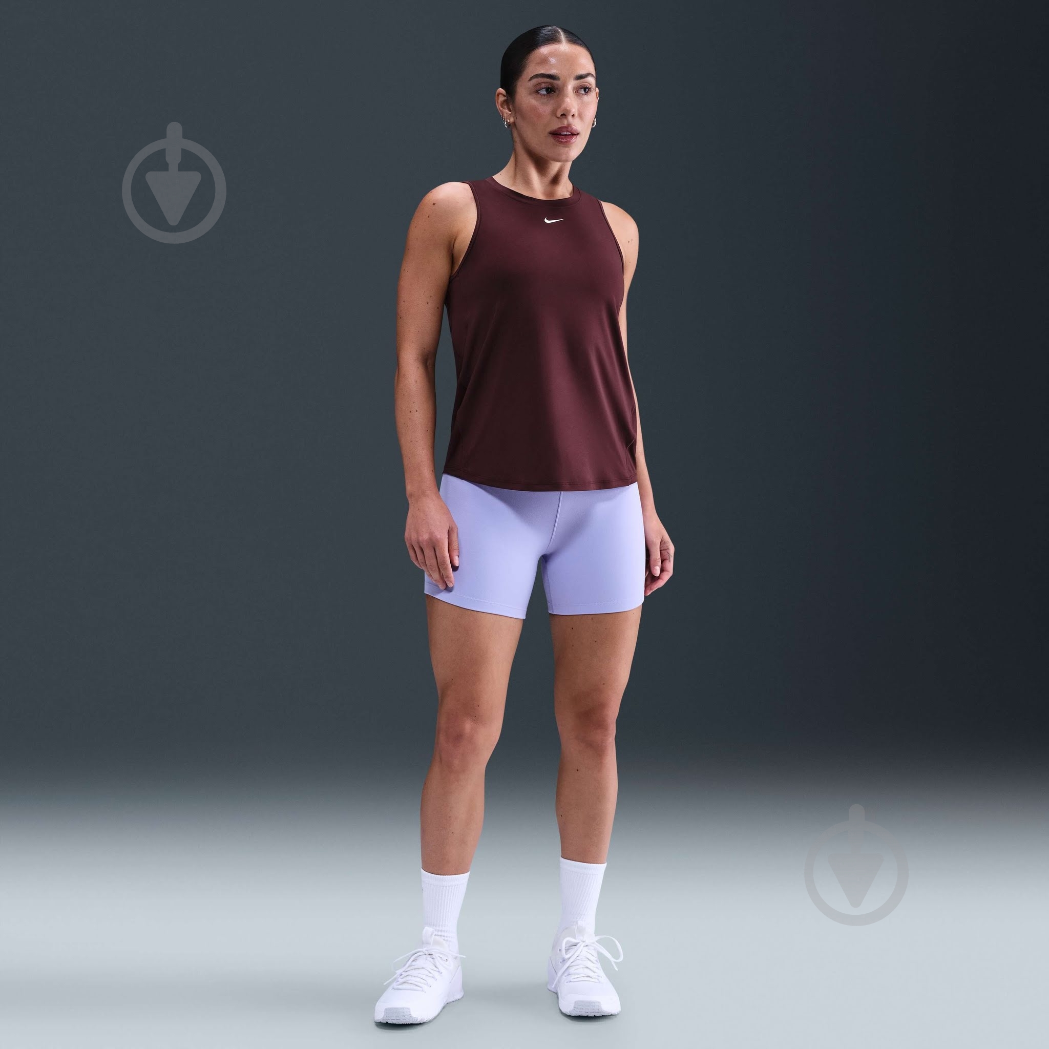 Майка Nike One Classic IB9385-652 р.M бордовый - фото 3