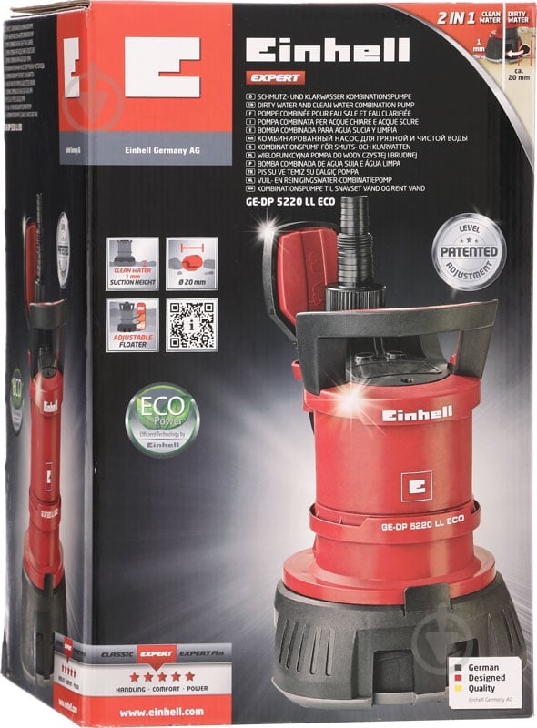 Насос дренажный Einhell ECO-Power GE-DP 5220 LL ECO 4170780 - фото 3