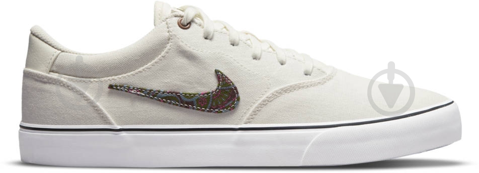 Кроссовки женские демисезонные Nike SB CHRON 2 CNVS PRM DM3513-100 р.45 белые - фото 1