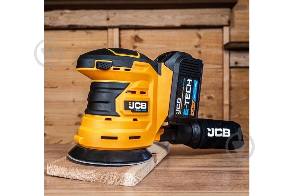 Шліфмашина JCB орбітальна акумуляторна 18V JCB-18OS-B-E - фото 6