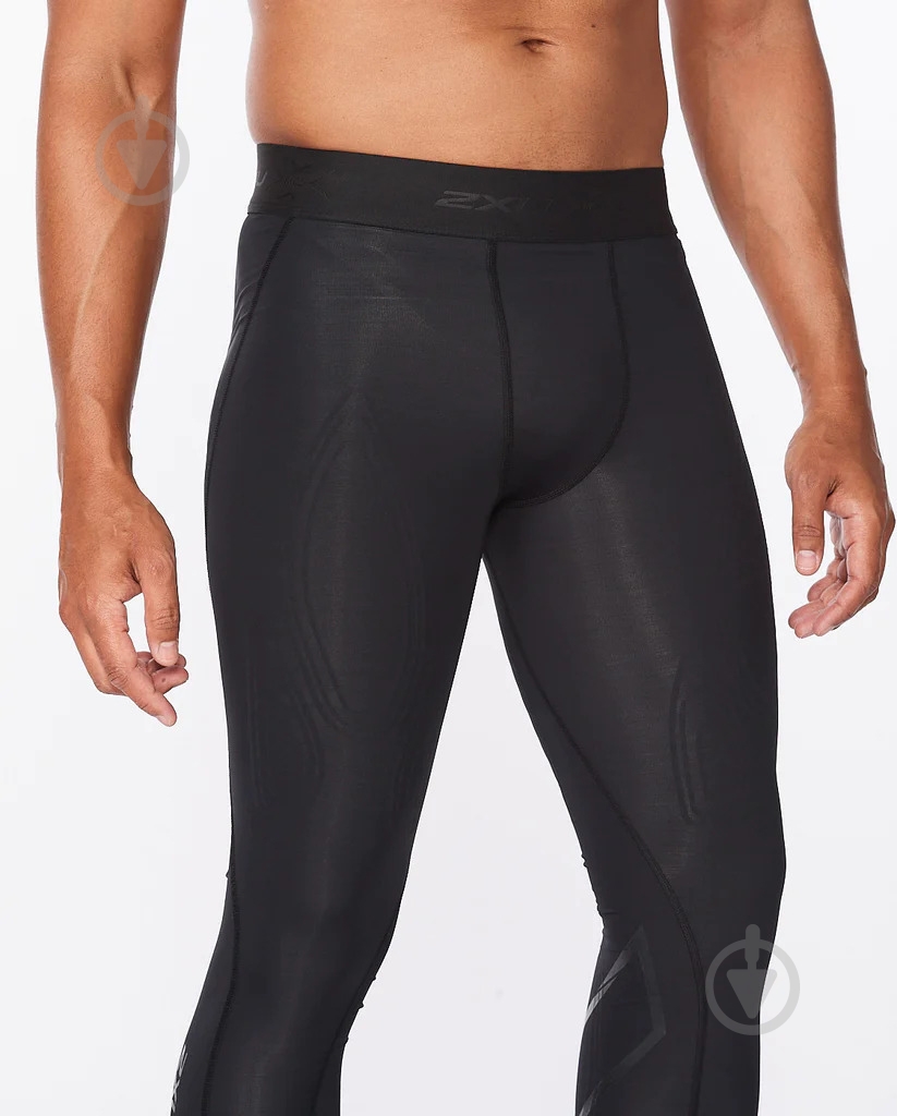 Лосины 2XU Force Compression Tights MA5365b_BLK/NRO р.MT черный - фото 4