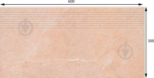 Плитка Ceramika Paradyz Ibis beige stopnica prosta mat 30x60 см - фото 6