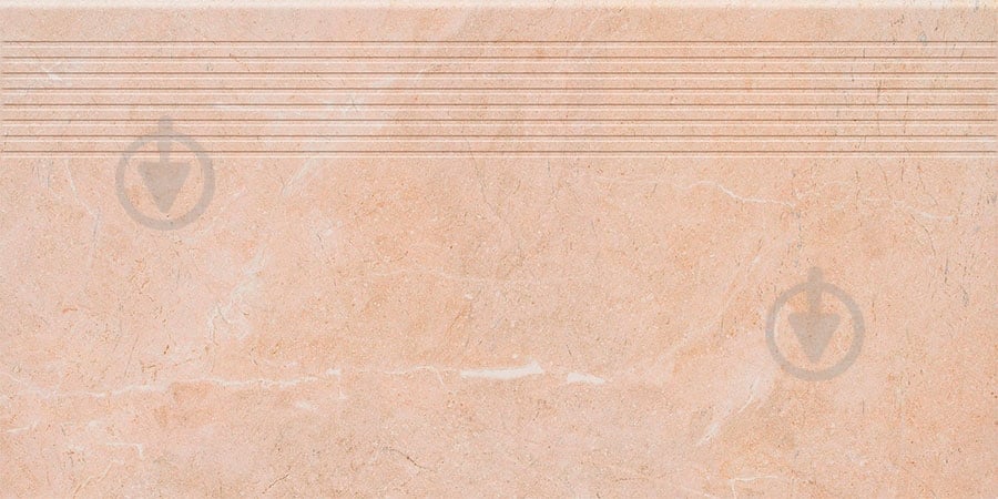 Плитка Ceramika Paradyz Ibis beige stopnica prosta mat 30x60 см - фото 1