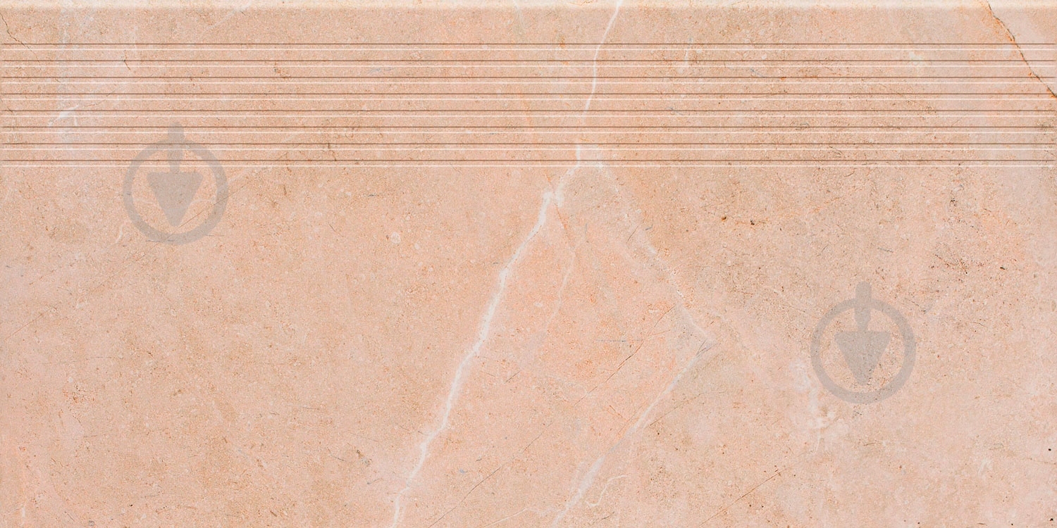 Плитка Ceramika Paradyz Ibis beige stopnica prosta mat 30x60 см - фото 2