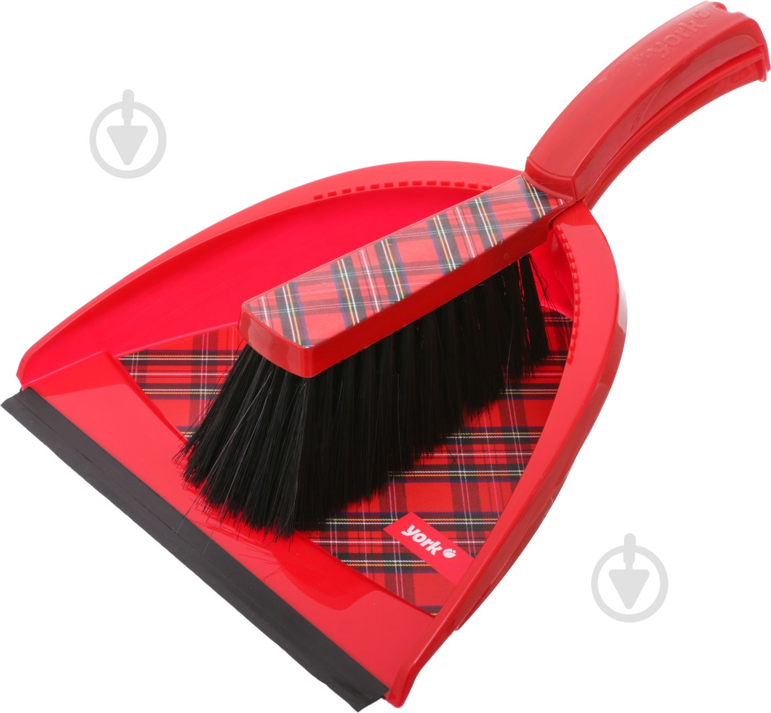 Совок со щеткой СТАЙЛ York красный 3062139-005753 - фото 1