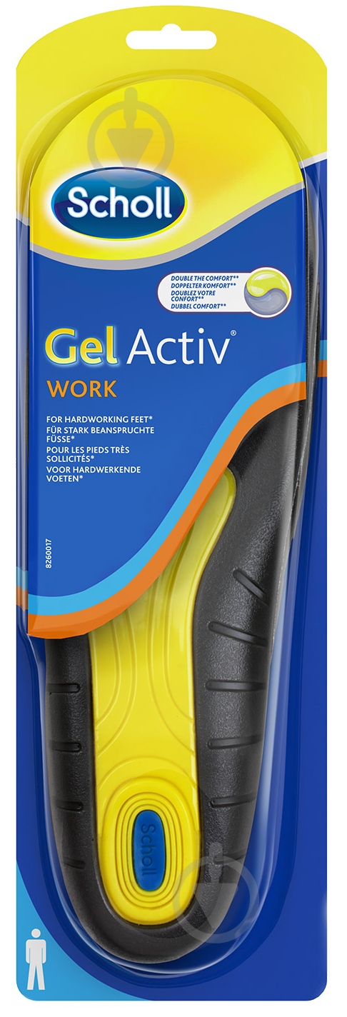 Устілки для взуття Work Men Scholl р.40-46 - фото 1 Устілки для взуття Work Men Scholl р.40-46 - фото 1