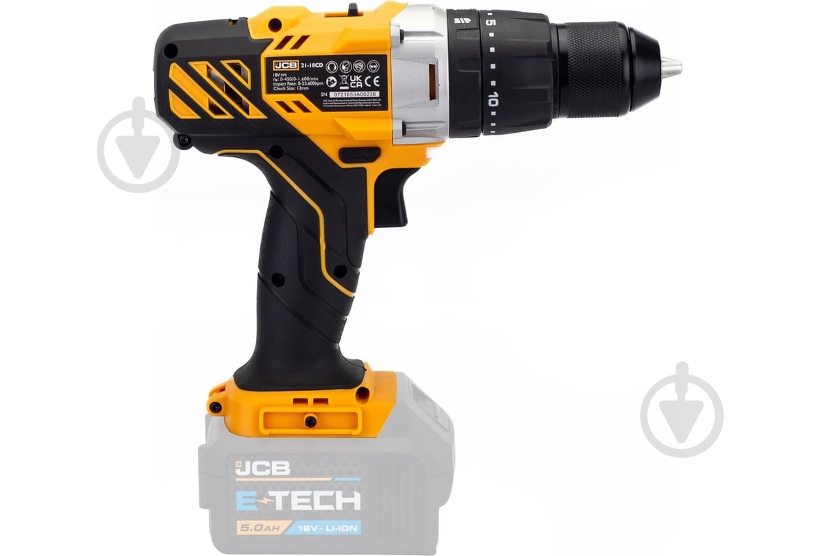 Шуруповерт ударный аккумуляторный JCB JCB-18CD-B-E - фото 4