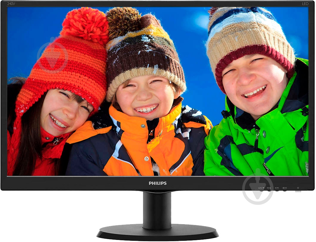 Монитор Philips 23,8" (240V5QDSB/01) - фото 1