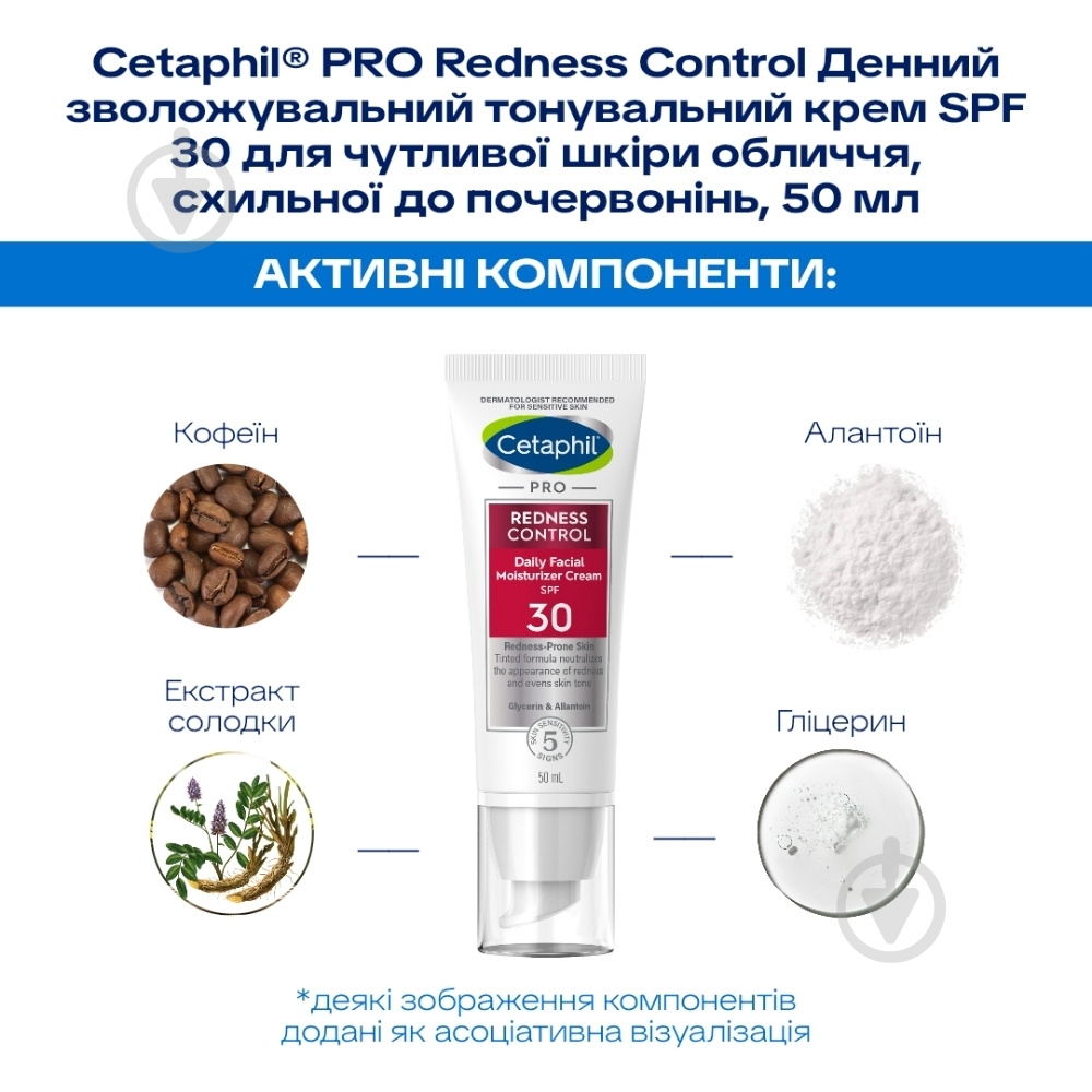 Крем для лица дневной Cetaphil PRO Redness Control PRO Redness Control SPF 30 50 мл - фото 2
