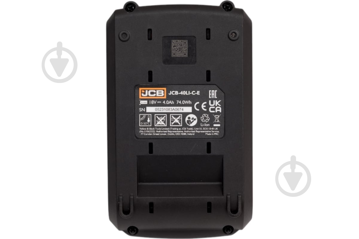 Батарея аккумуляторная JCB 18,0V 4Ah JCB-40LI-C-E - фото 8 Батарея аккумуляторная JCB 18,0V 4Ah JCB-40LI-C-E - фото 8