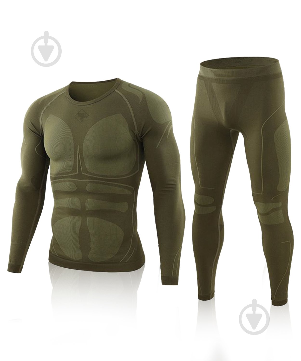 Термобілизна 1991 ТМ безшовна, комплект, 34123-JA-09-3-G-M р.M зелений - фото 1