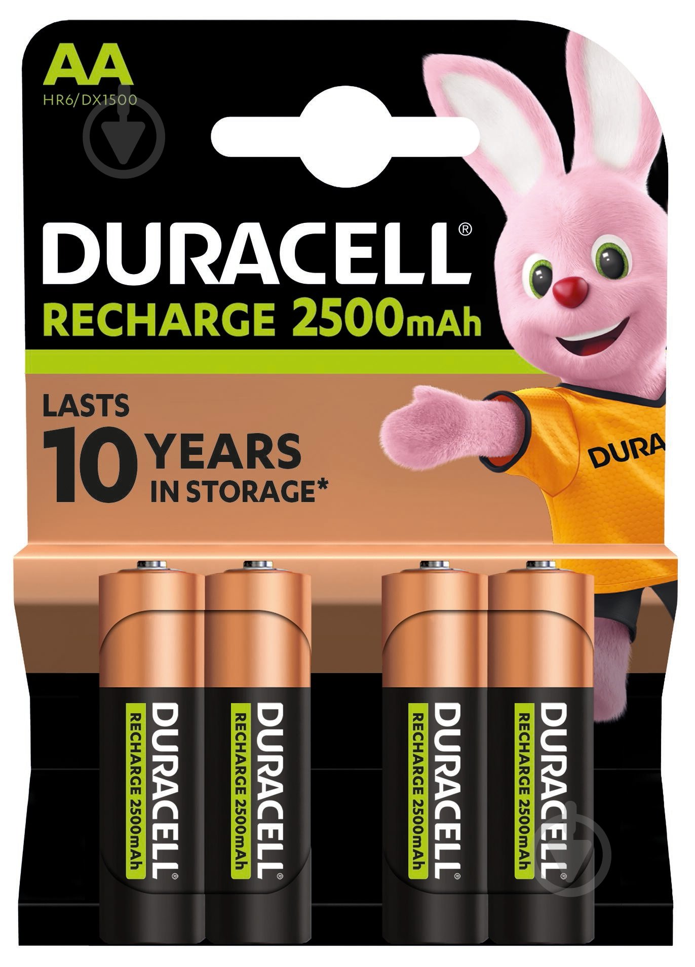 Акумулятори Duracell 2500 mAh AA (пальчикові) 4 шт. - фото 2