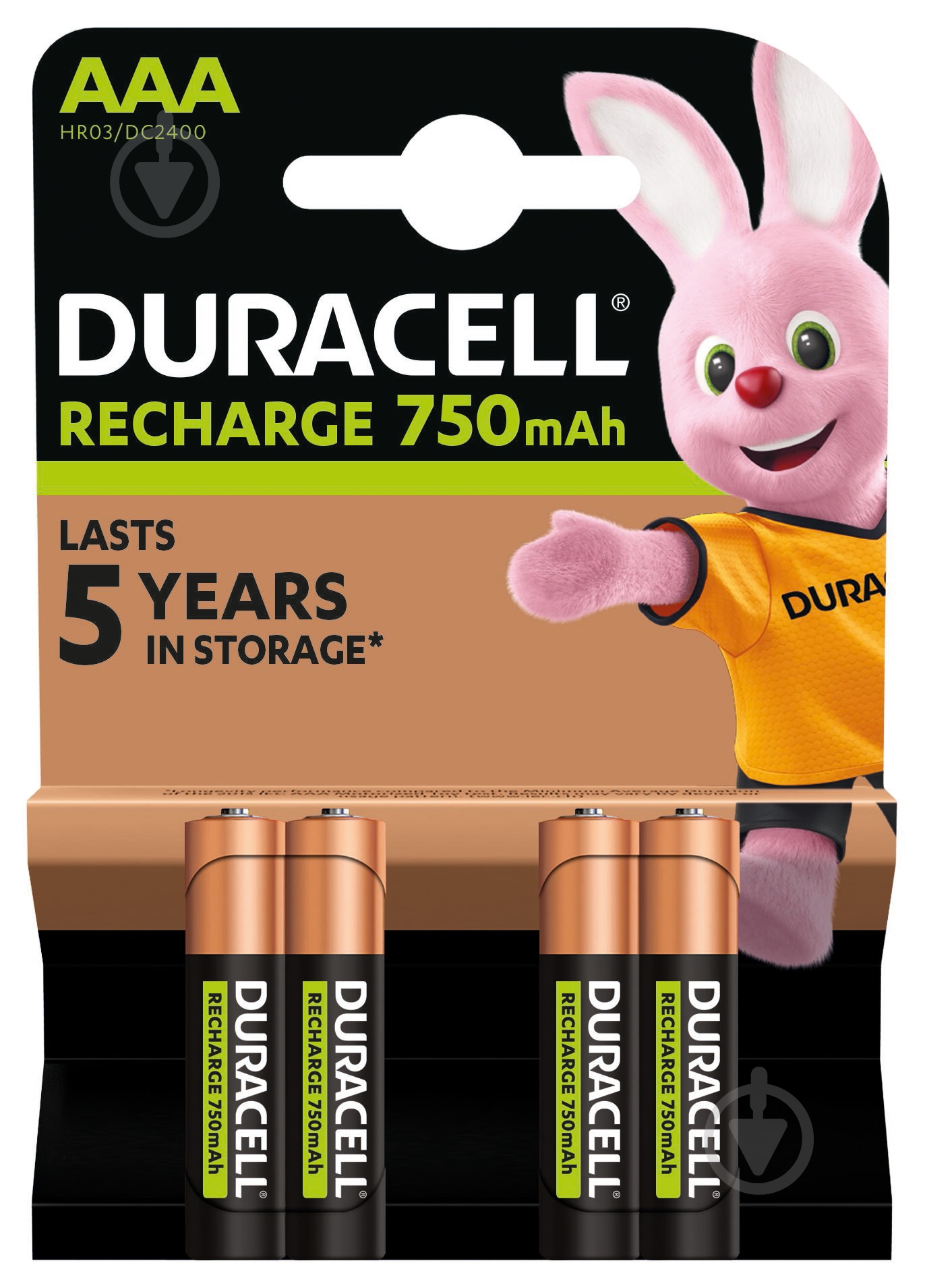 Акумулятори Duracell 750 mAh AAA (мізинчикові) 4 шт. - фото 2