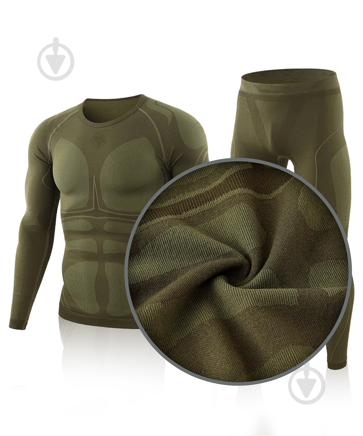 Термобілизна 1991 ТМ безшовна, комплект, 34123-JA-09-3-G-L р.L зелений - фото 3 Термобілизна 1991 ТМ безшовна, комплект, 34123-JA-09-3-G-L р.L зелений - фото 3