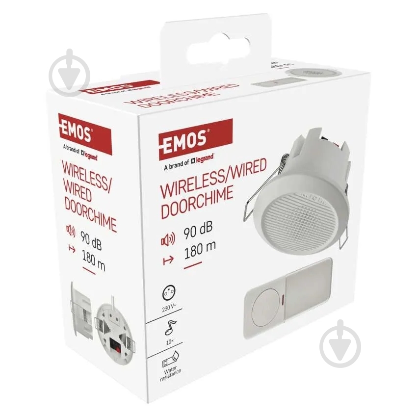 Дзвінок дверний Emos дротовий/бездротовий білий P57103 - фото 11