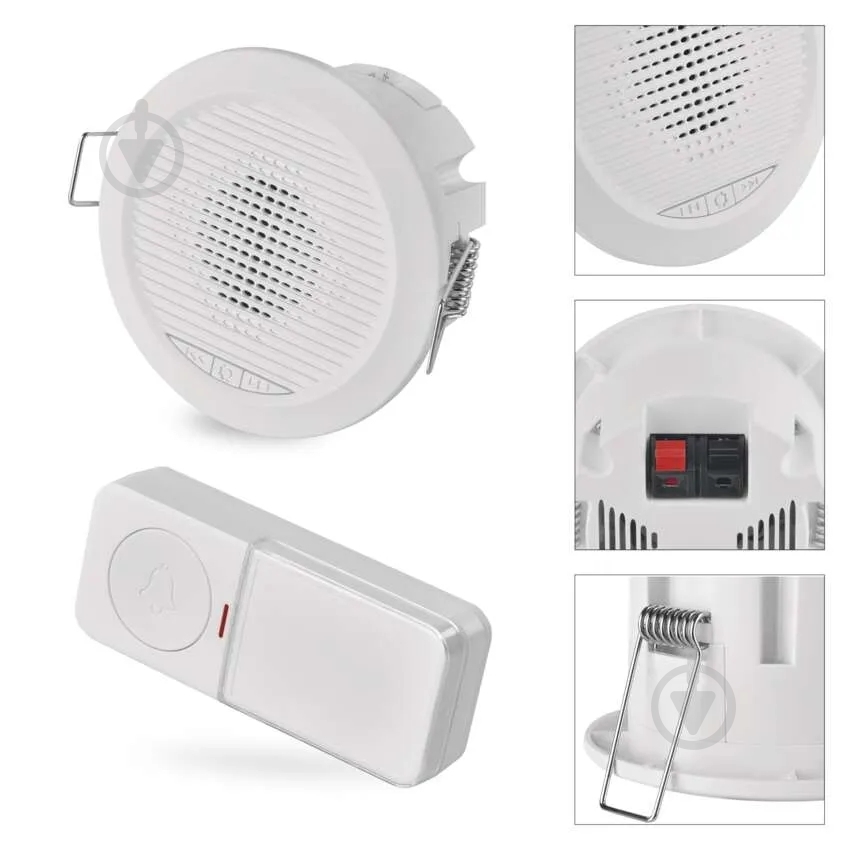 Дзвінок дверний Emos дротовий/бездротовий білий P57103 - фото 16