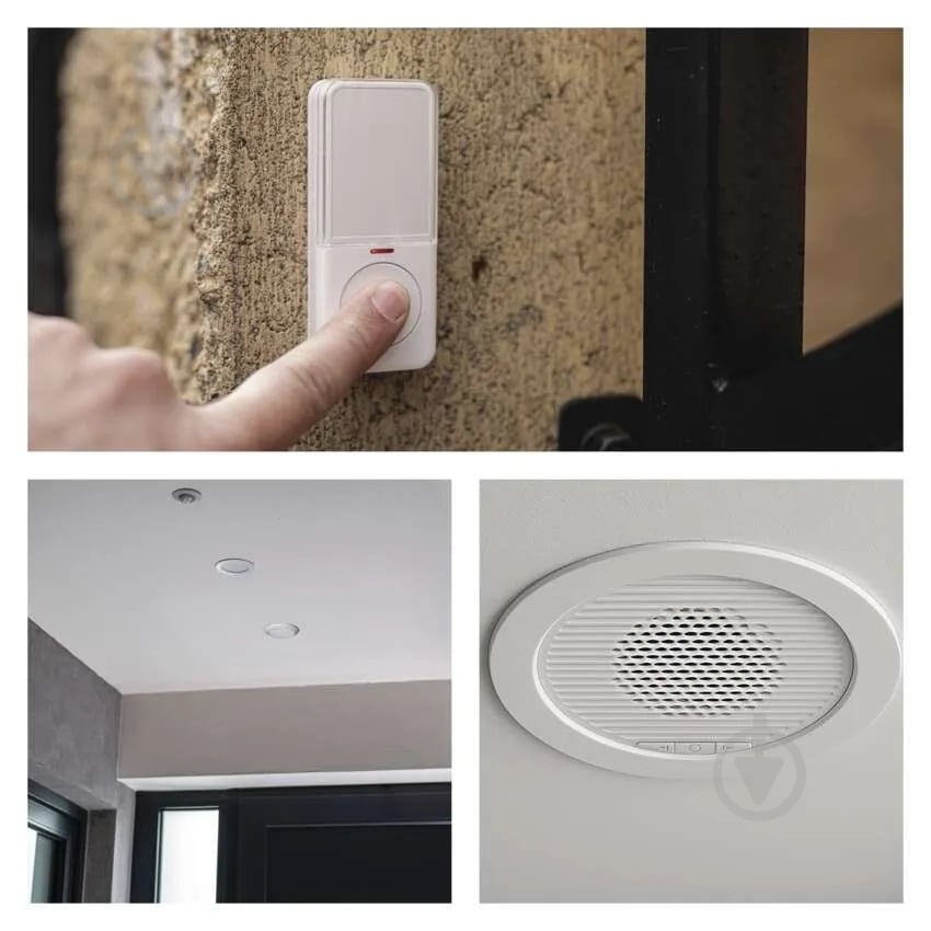 Дзвінок дверний Emos дротовий/бездротовий білий P57103 - фото 17