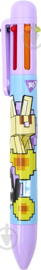 Ручка шариковая YES Minecraft Spring 0,7 мм 6 цветов - фото 1
