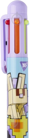 Ручка шариковая YES Minecraft Spring 0,7 мм 6 цветов - фото 2