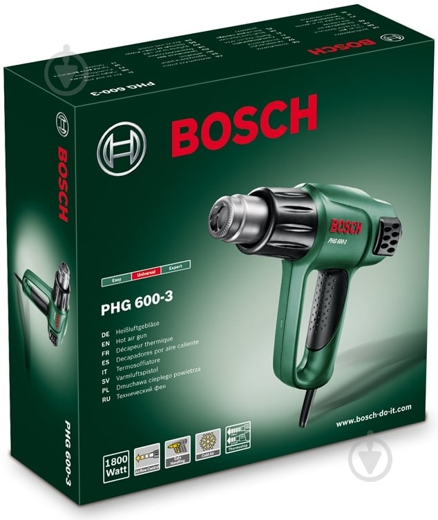 Фен строительный Bosch PHG 600-3 060329B008 - фото 2