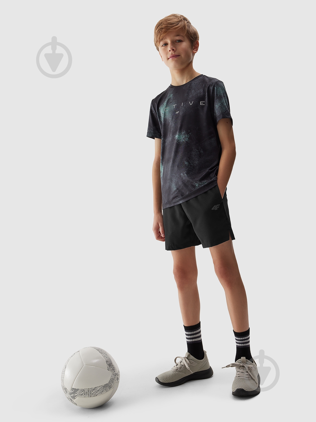 Шорты 4F SHORTS FNK M483 4FJWSS24TFSHM483-20S р. 122-128 черный - фото 1