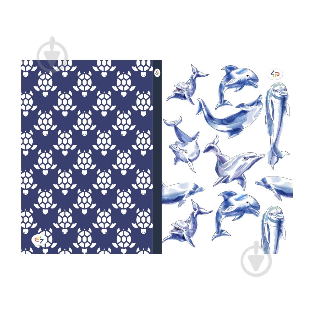 Арт-блокнот "Two in one" Blue, A5 Uprofi plan - фото 1