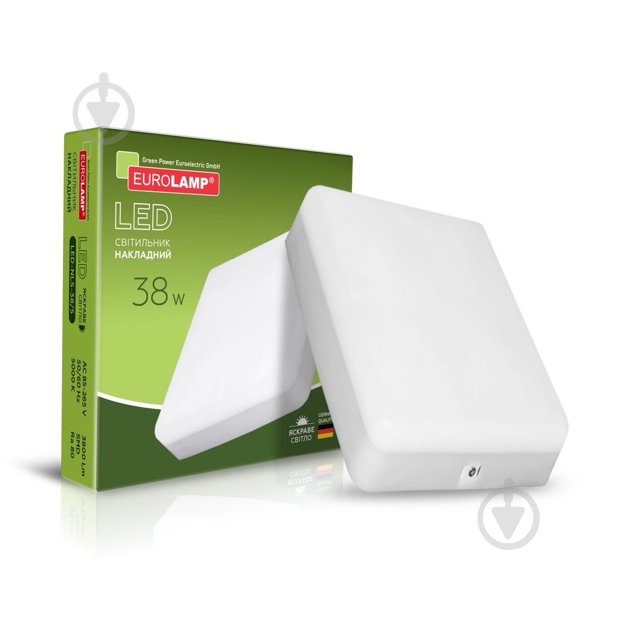 Світильник світлодіодний Eurolamp 38 Вт 5000 IP20 LED-NLS-38/5 - фото 1