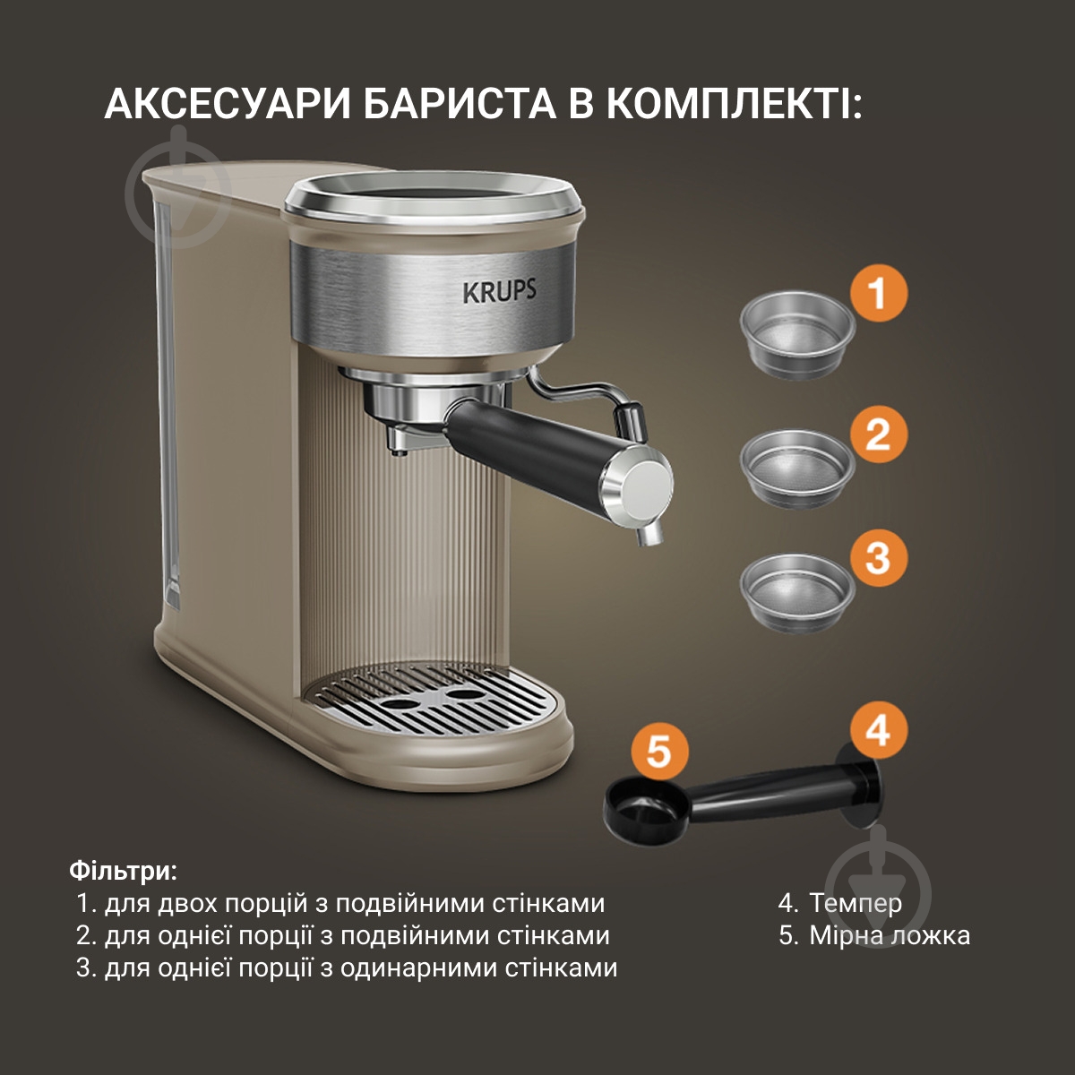 Кофеварка рожковая Krups Mini Maestro XP350AE0 - фото 10