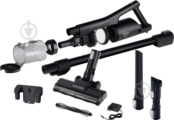 Пылесос аккумуляторный Amica VM 7051 Aura Dark black - фото 4 Пылесос аккумуляторный Amica VM 7051 Aura Dark black - фото 4