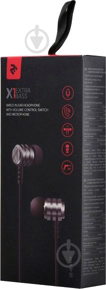 Наушники 2E 2E-IEX1GY grey - фото 4