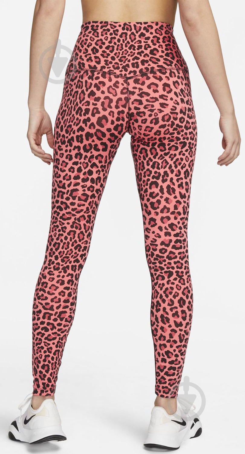 ᐉ Лосини Nike W NK ONE DF HR TGHT LEOPARD DM7274-611 р.XS рожевий