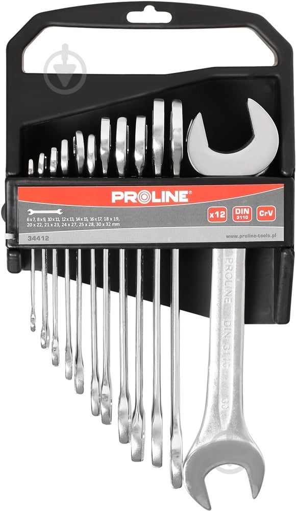 Набор ключей рожковых Profix 34412 - фото 1