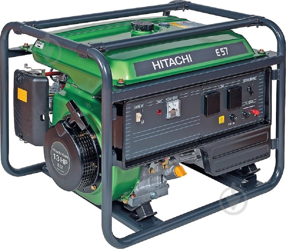 Генератор бензиновый Hitachi 5,1 кВт / 5,7 кВт 220 В E57S - фото 1