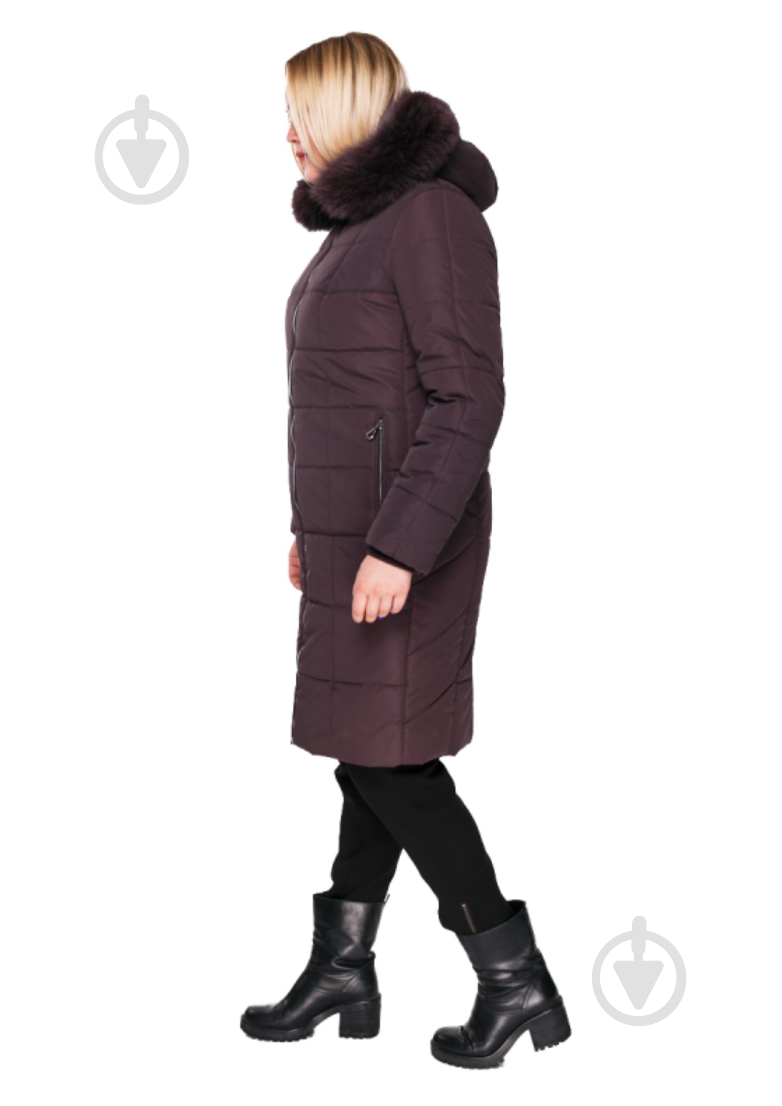 Куртка жіноче зимове Adonis КАМЕЛІЯ Z19-329/C#499 F р.58 темно-фіолетове - фото 5