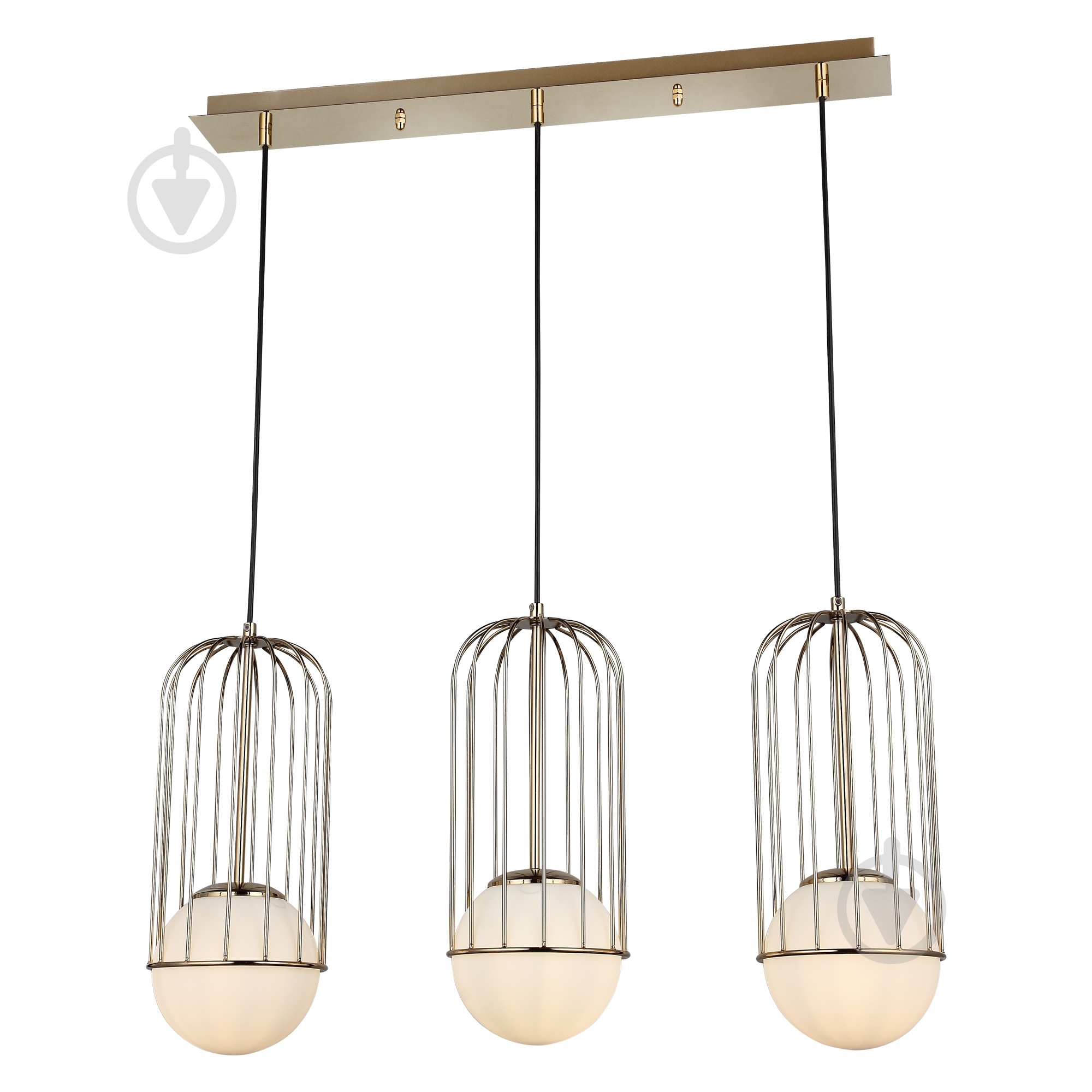 ВІТРИНА! Люстра підвісна Vio Concept Capola 3x40 Вт Е27 золотий із білим 1565-80-03-L - фото 1 ВІТРИНА! Люстра підвісна Vio Concept Capola 3x40 Вт Е27 золотий із білим 1565-80-03-L - фото 1