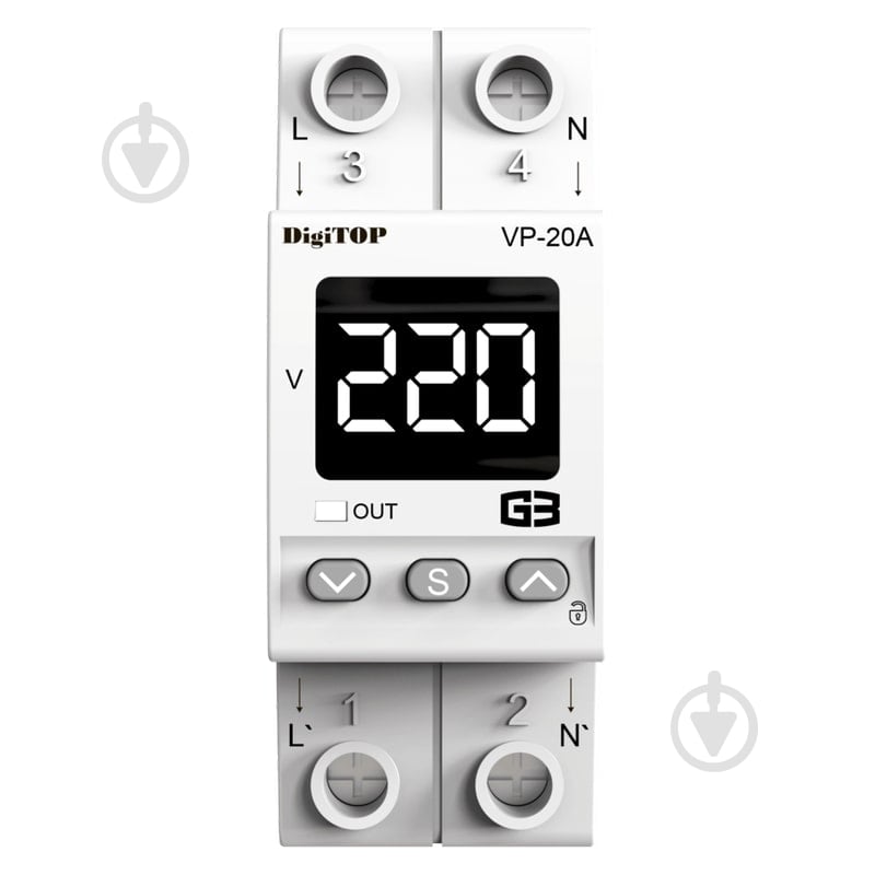 Реле напряжения DigiTOP VP-20A M2W - фото 2