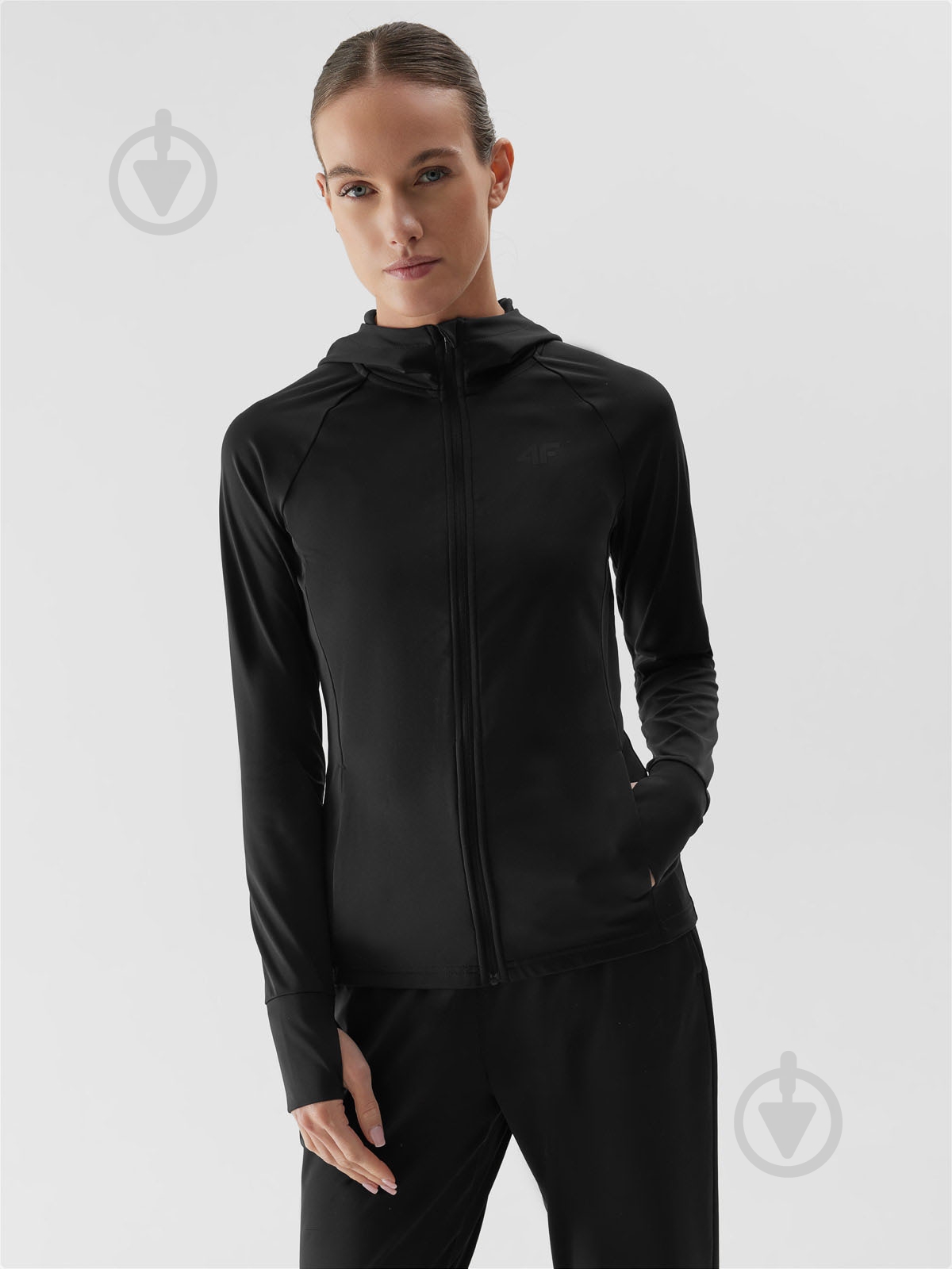 Джемпер 4F SWEATSHIRT FNK F291 4FRAW23TFSWF291-20S р.S черный - фото 1