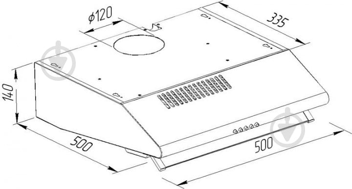Вытяжка Pyramida MH 10-50 ivory - фото 10