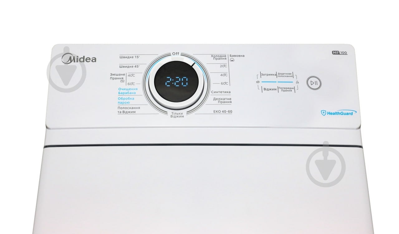 Пральна машина Midea MF100T60B/W-UA - фото 6