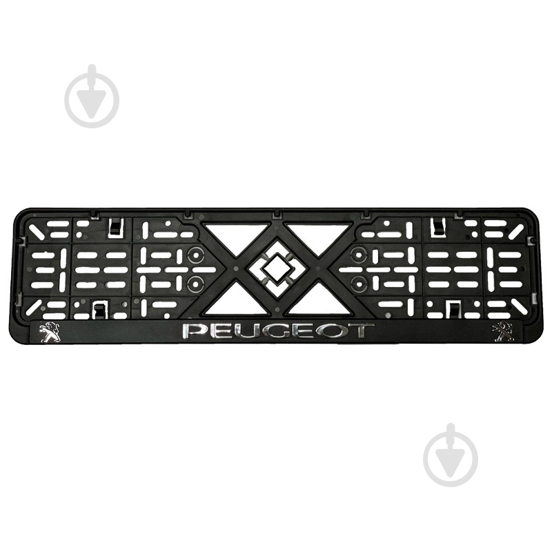 Рамка під номерний знак рельєфна Peugeot - фото 1