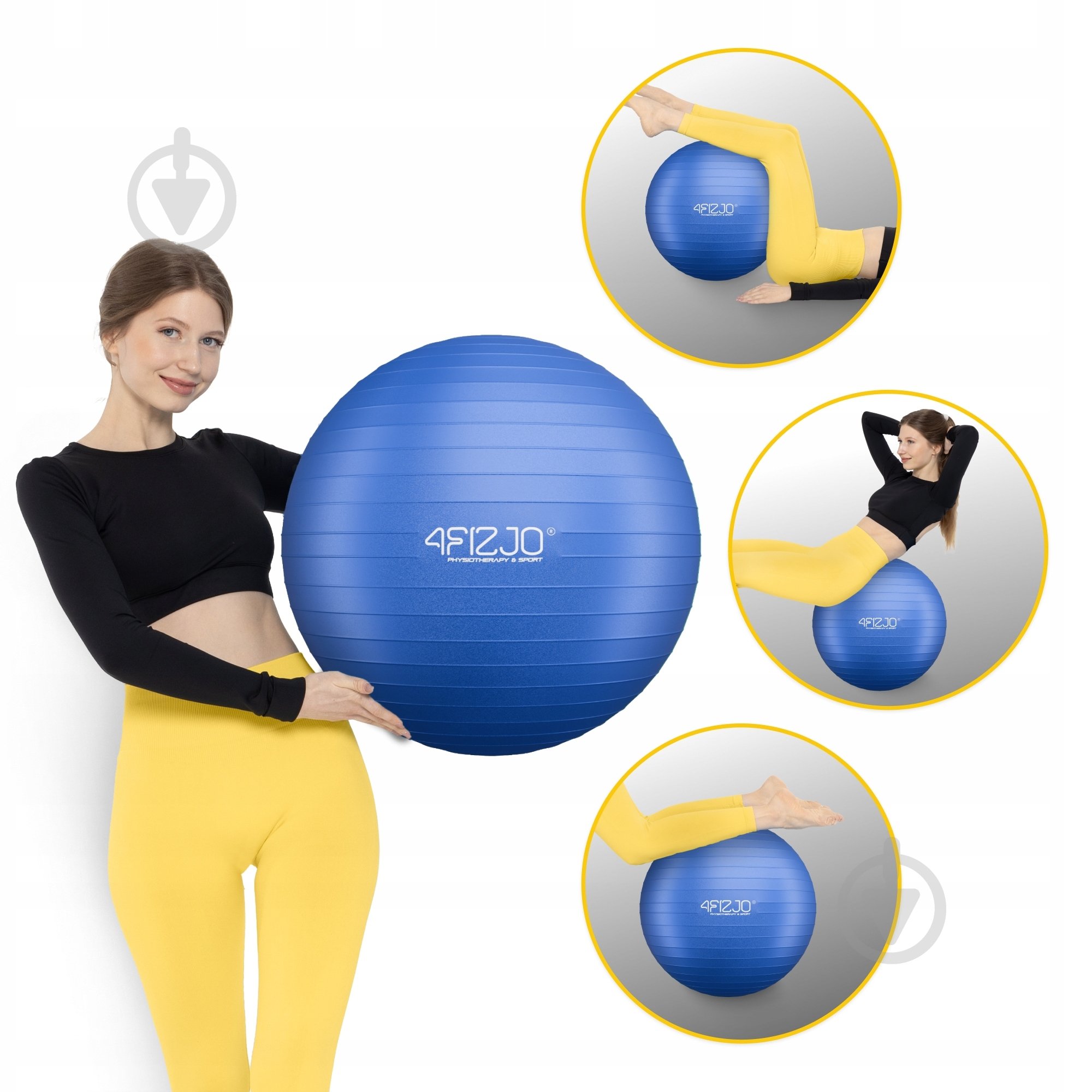 Фитбол 4fizjo 55 см Anti-Burst Blue d55 см P-5905973404723 - фото 11 Фитбол 4fizjo 55 см Anti-Burst Blue d55 см P-5905973404723 - фото 11