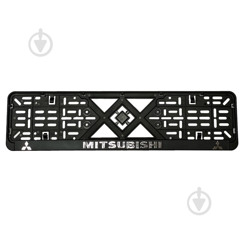 Рамка под номерной знак рельефная Mitsubishi - фото 1