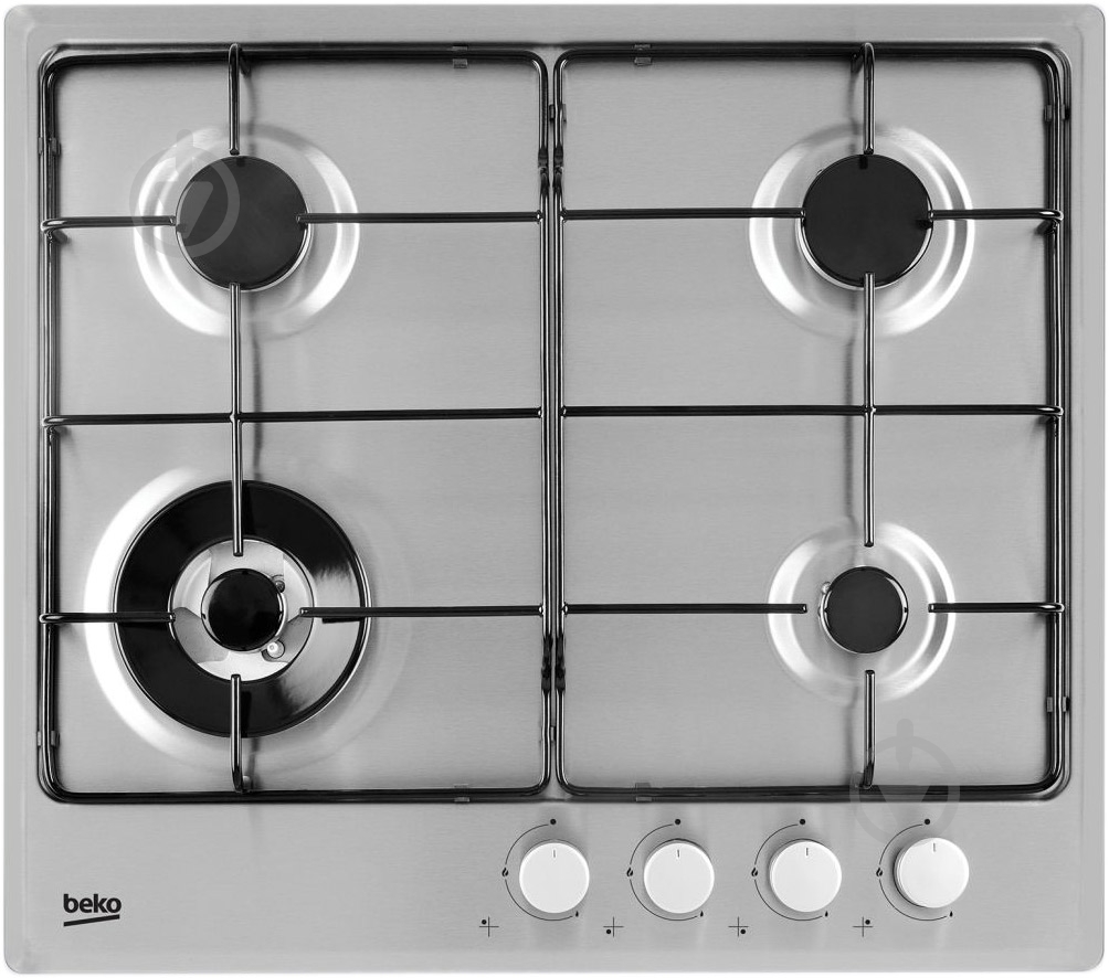 Варильна поверхня газова Beko HIMW 64223 SX - фото 1 Варильна поверхня газова Beko HIMW 64223 SX - фото 1