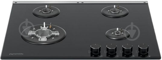 Варильна поверхня газова Pyramida PFG 647 BLACK LUXE - фото 3