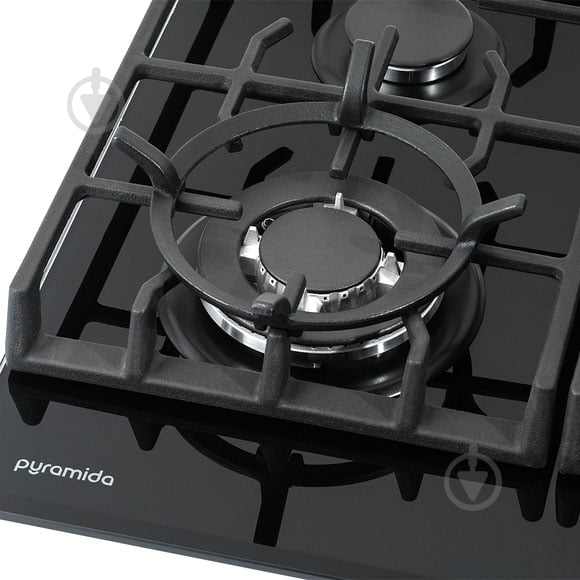 Варильна поверхня газова Pyramida PFG 647 BLACK LUXE - фото 4