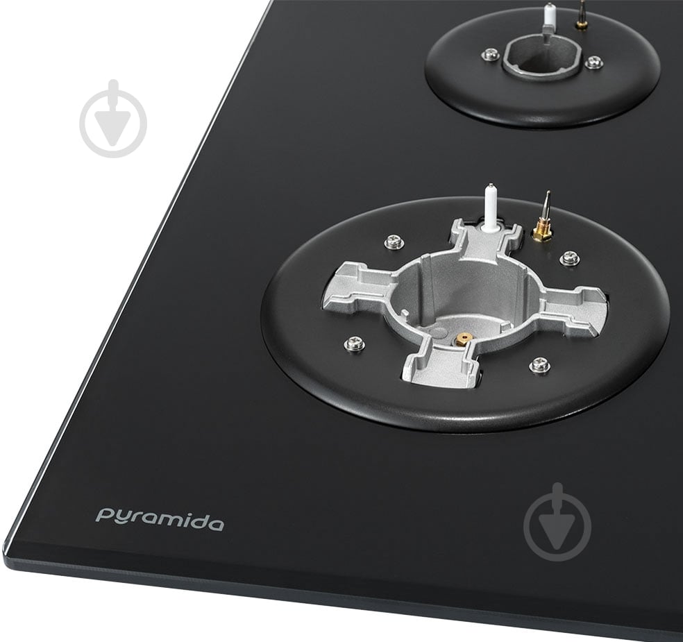 Варильна поверхня газова Pyramida PFG 647 BLACK LUXE - фото 6